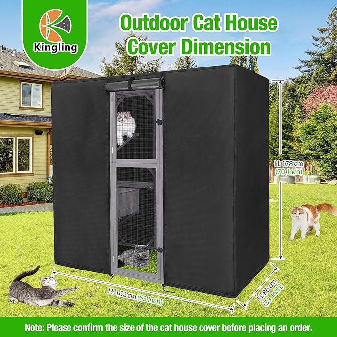 Kingling Outdoor Cat House Cover - Image 2