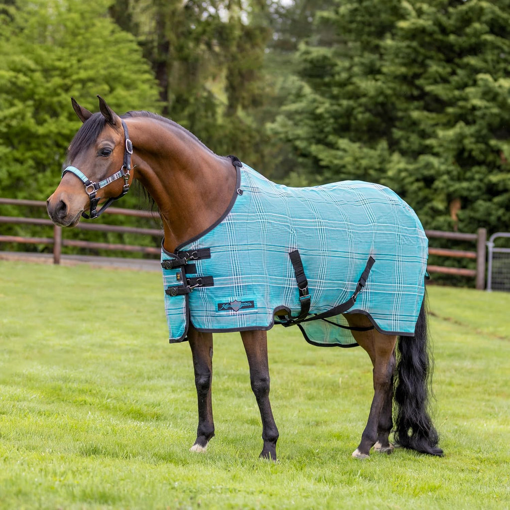 SureFit UV Protective Horse Fly Sheet, Breathable, 66 in, Atlantis
