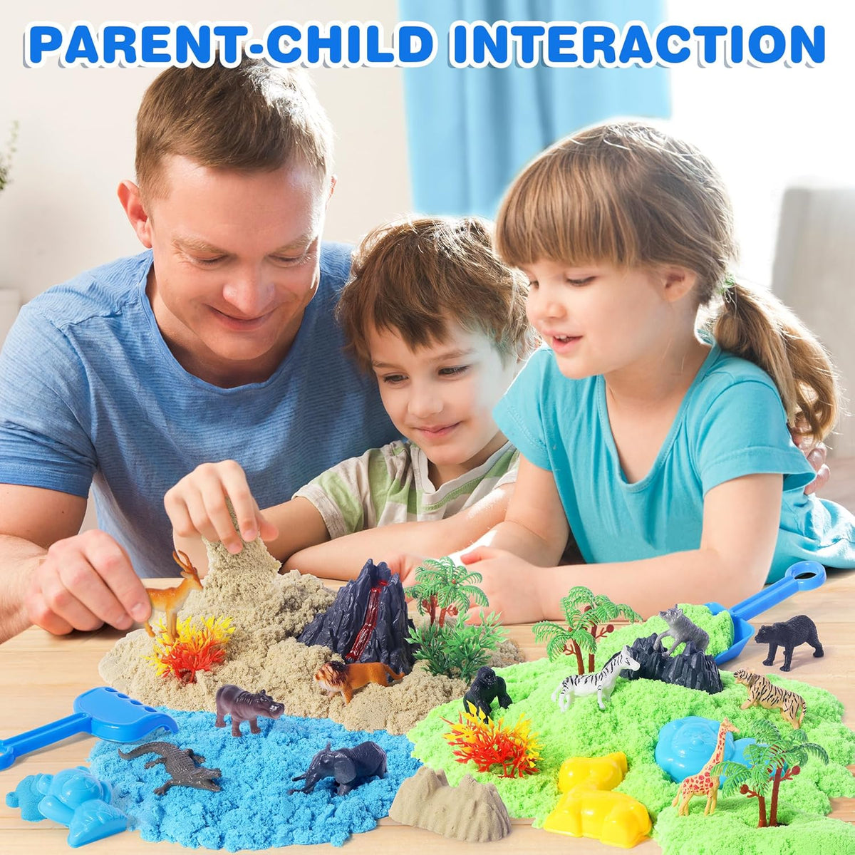 Billeeit Animal Sensory Bin Sand Toy