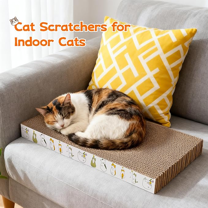 PatiencET 2 Pack Cardboard Cat Scratcher Pad - Image 7