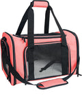 Soft Sided Carrier for Small Medium Cats Dogs, TSA Airline Approved Collapsible by NextFri