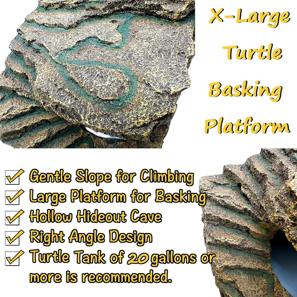 Large Turtle Basking Platform,Bearded Dragon Hide,Reptile Hideout