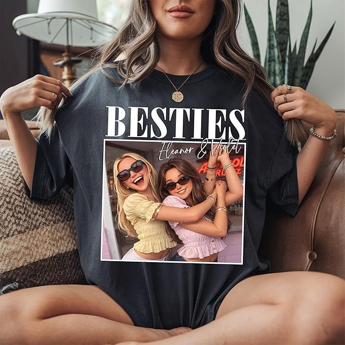 Custom Bootleg Rap Tee, Personalized Girlfriend Vintage Graphic T-Shirt - Image 3