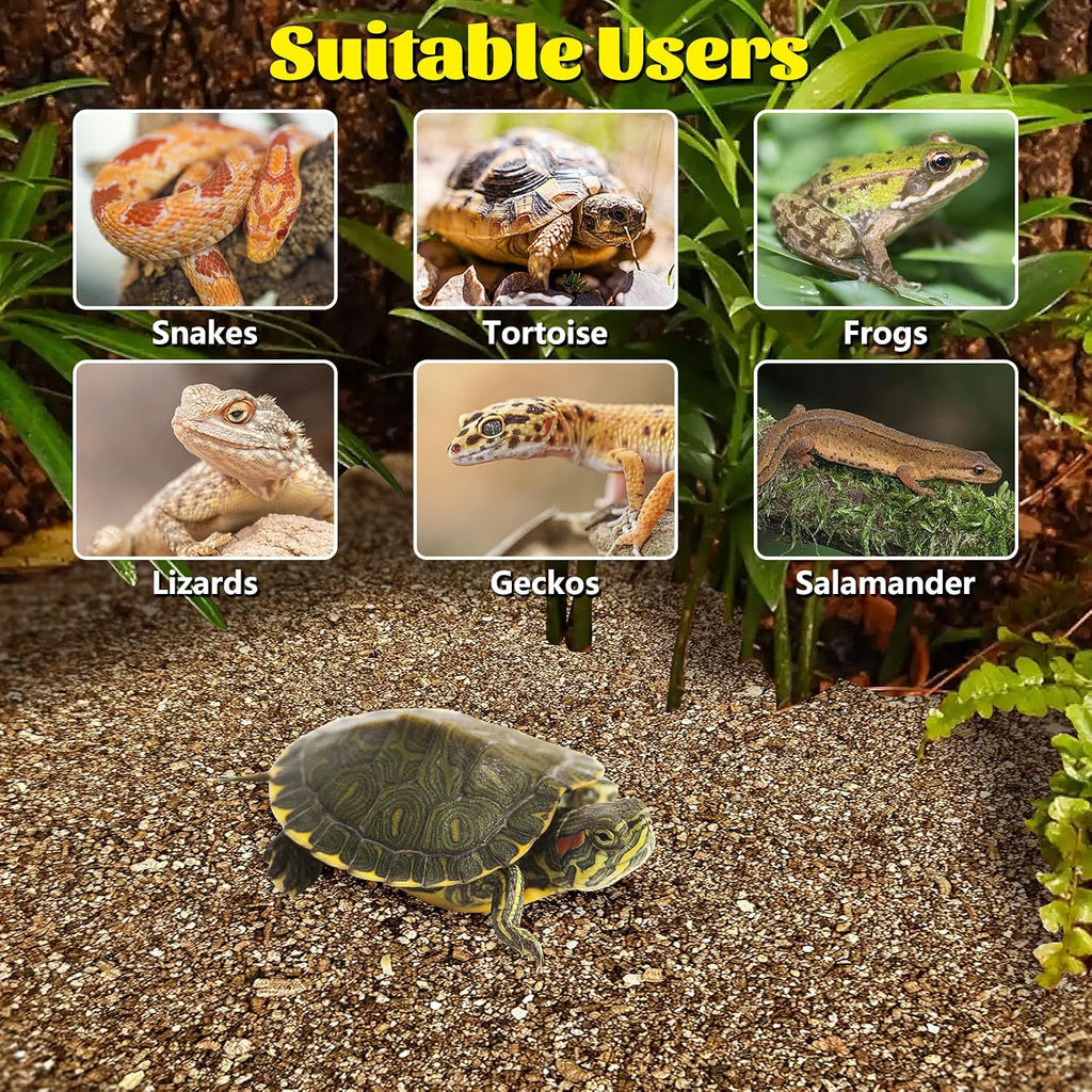 Hamiledyi Vermiculite for Incubating Reptile Eggs Terrarium Bedding Snake Habitat Substrate Reptile Bedding for Tortoise, Gecko, Ball Python, Salamander, Snake, Horned Frog(2Pack,0.87gal)