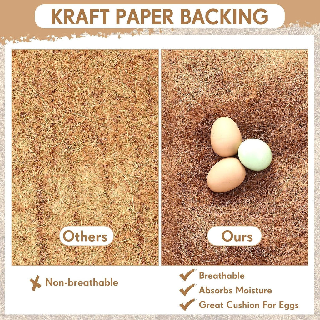 Yerliker Chicken Nesting Box Pads Laying Hen Chicken Coop Bedding,6 Pack