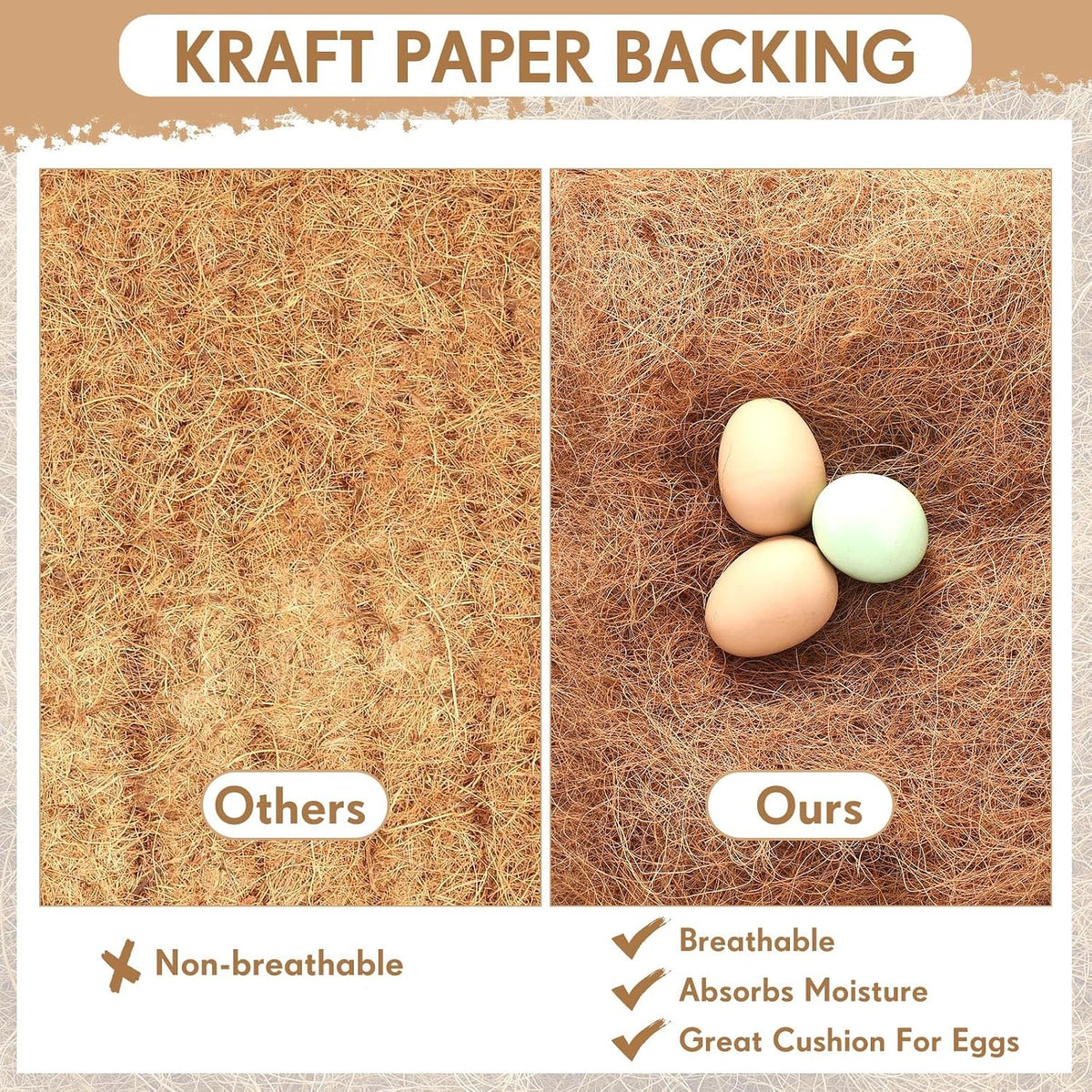 Yerliker Chicken Nesting Box Pads Laying Hen Chicken Coop Bedding,6 Pack