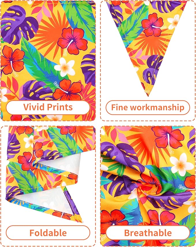 PET SHOW 50 Pack Hawaiian Dog Bandanas Bulk - Image 3