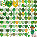 Youyole 120 Pcs Dog St. Patrick's Day Bandana Bulks Shamrocks Dog Bandanas by Ajaredlulu