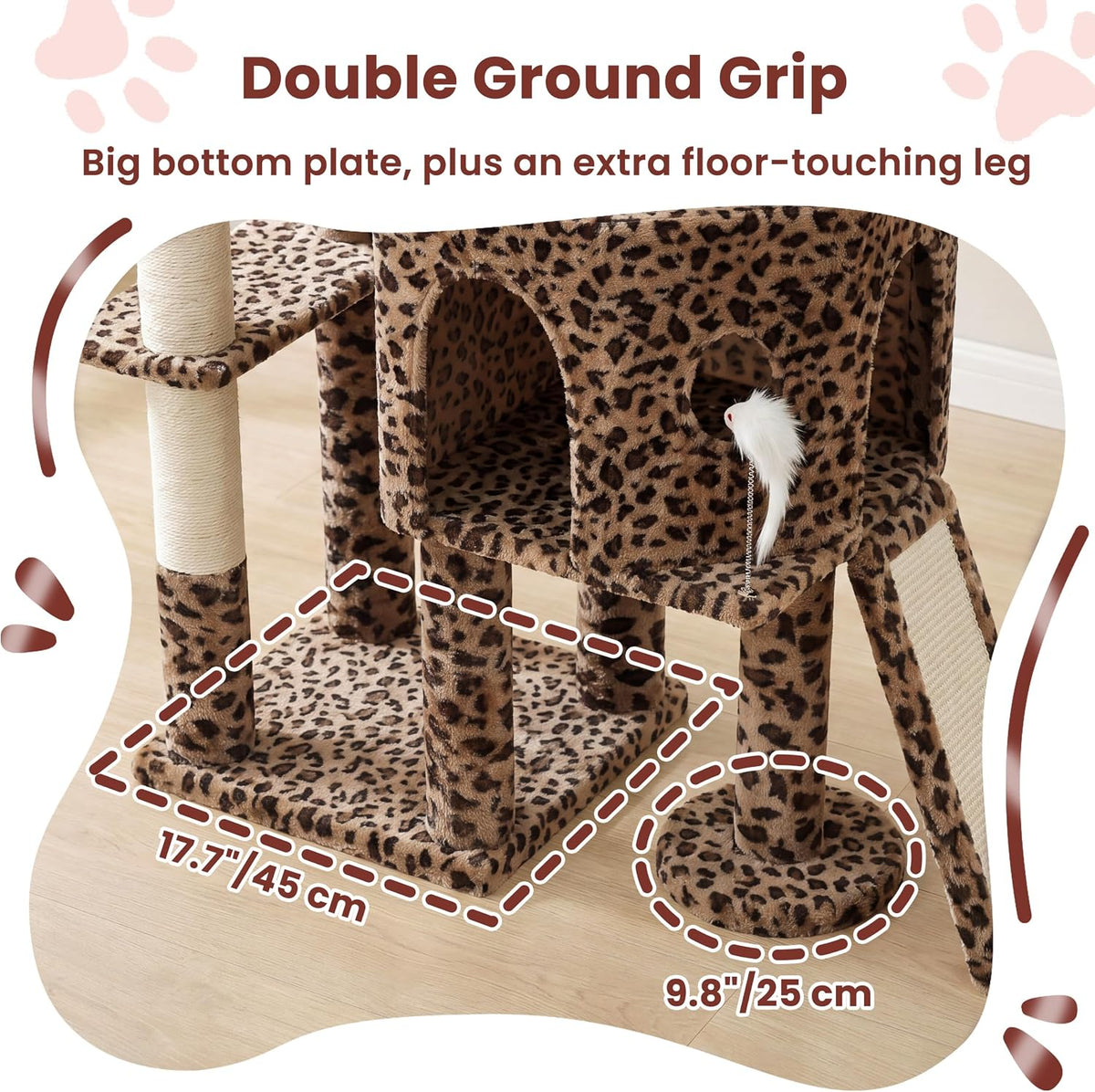 Cat Tree, 78.7" Tall Heavy Duty Cat Tower for Indoor Cat VCT033BW