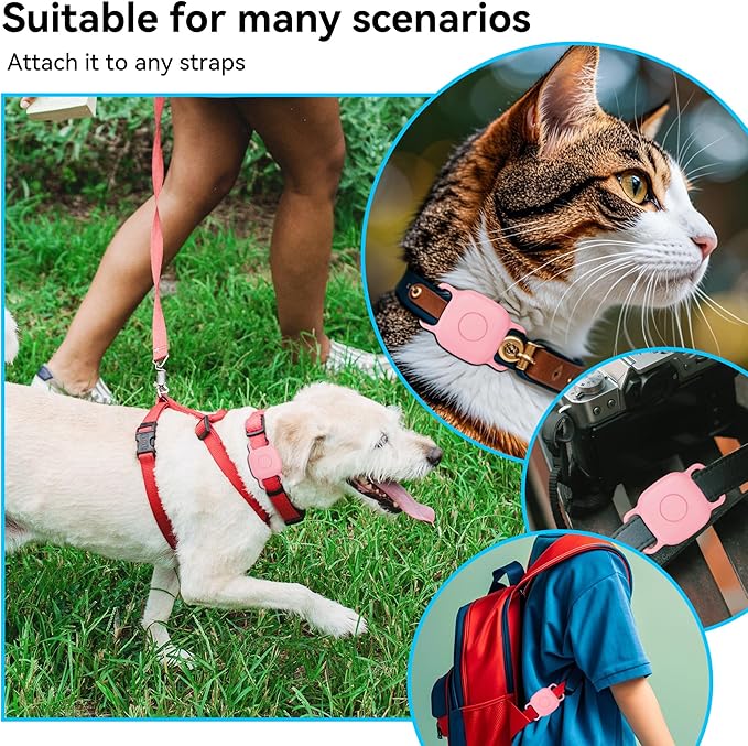 DDJ 2-Pack Dog Collar Holder for Tile Life360 Mate 2022 Tracker, Waterproof - Image 8