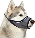Dog Muzzle, Soft Mesh Muzzle for Large Medium Small Sized Dogs Anti Biting Barking German Shepherd Puppy Grooming Breathable Drinkable Adjustable Dog Mouth Guard(Black, XXXL)