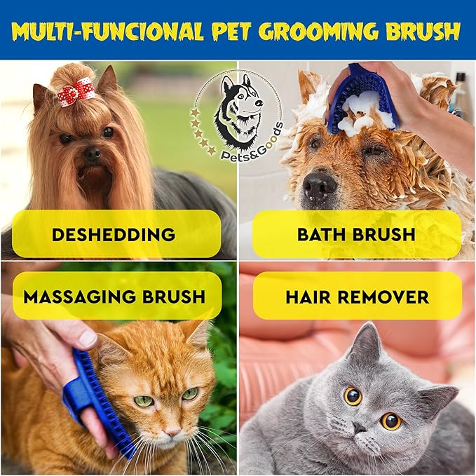 Pets&Goods Rubber Grooming Brush - Image 5