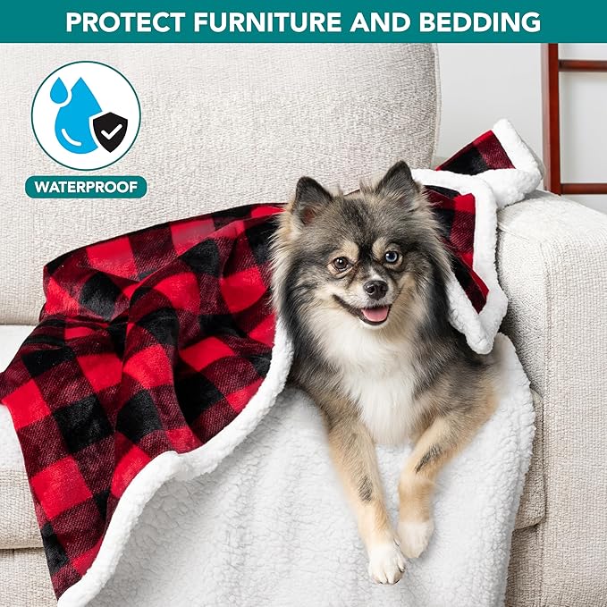 PetAmi Waterproof Dog Blanket for Small Medium Dog Puppy Cat Throw for Couch - Image 2