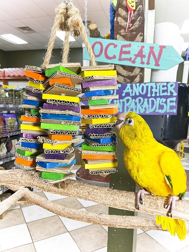 Birds LOVE Chew-Tastic Triple Tower of Shredded Fun Medium Bird Toy - Image 6