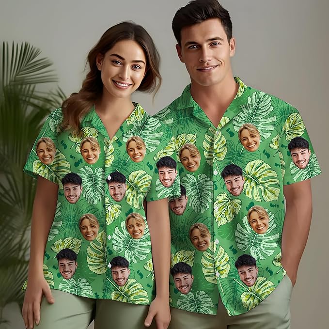 Custom Hawaiian Shirt with Face Photo Picture - Image 3
