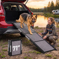 Dog Ramp for Car - 71" L x 17" W Portable Dog Ramp for Car