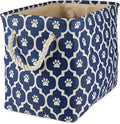 Bone Dry Pet Storage Collection Lattice Paw Print, Nautical Blue, Medium by BoneDry