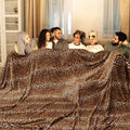Bnuitland Leopard Print Flannel Blanket, Large Size 108x90 Inches by BNUITLAND