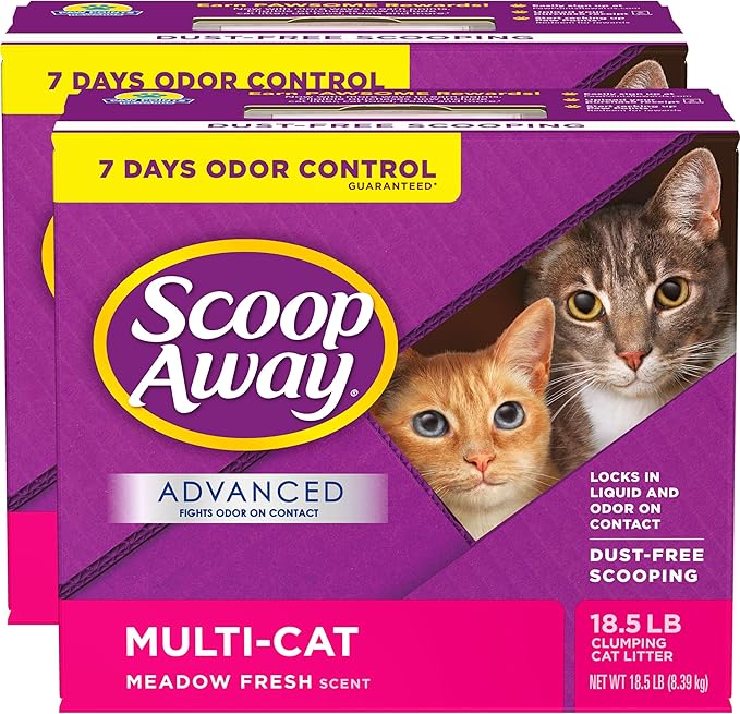 Scoop Away Advanced Multi-Cat Clumping Cat Litter, Meadow Fresh Scent, 18.5 - Image 11
