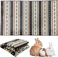 VCEPJH Large Rabbit Floor Mats for Indoor Rabbit Cage Liners Washable 78.7"X47.2" Reusable Bunny Rugs for Playpen Pad Soft Animal Cage Flooring Anti Slip Pet Carpet for Ferret Guinea Pig Bedding
