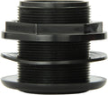 Lifegard Aquatics Standard Threaded Bulkhead Kit for Fish Aquariums – High-Impact Resistant PVC – Includes Bulkhead Fitting, Gasket, Lock Nut – Jet Black – 1-1/2 Inch