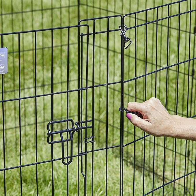 MidWest Homes for Pets Folding Metal Puppy / Dog Exercise Pen, Indoor/Outdoor - Image 8