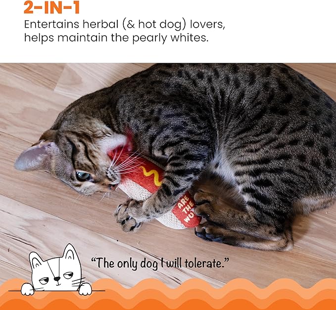 Catstages Hotdog Kicker Toy - Image 2