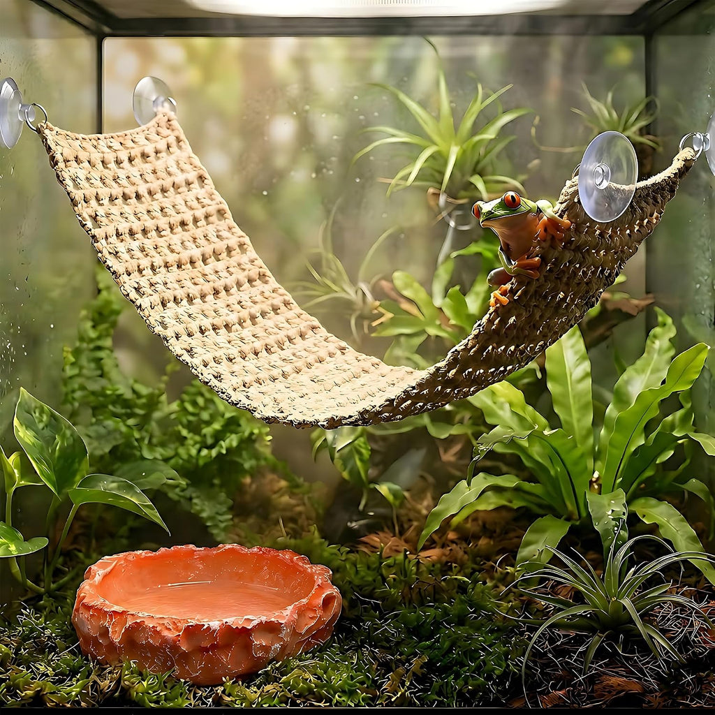 Cotton Reptile Hammock, Bearded Dragon Basking Bed & Snake Accessory