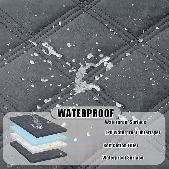 Smiry Waterproof Dog Bed Cover Blanket 68x82, Soft Reversible Pet Blanket - Image 2