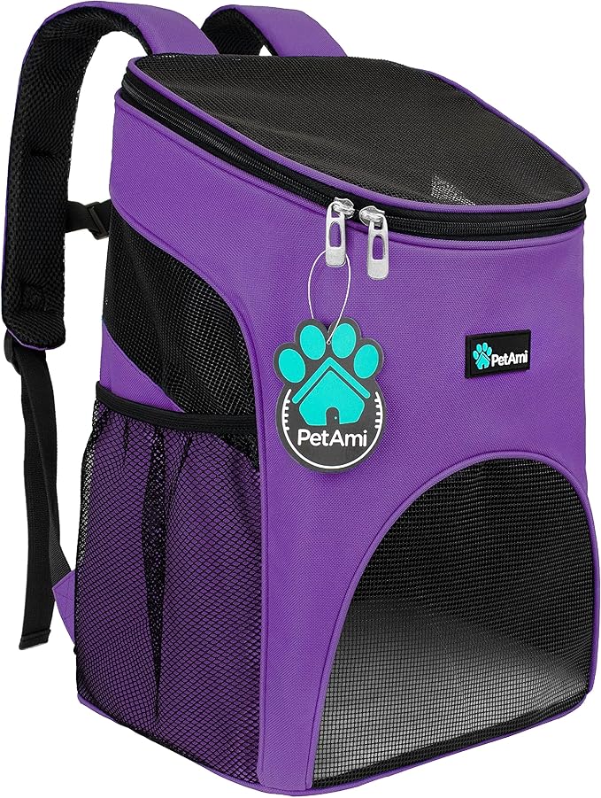 PetAmi Small Dogs and Cat Backpack Carrier, Airline Approved Pet Backpack by PetAmi
