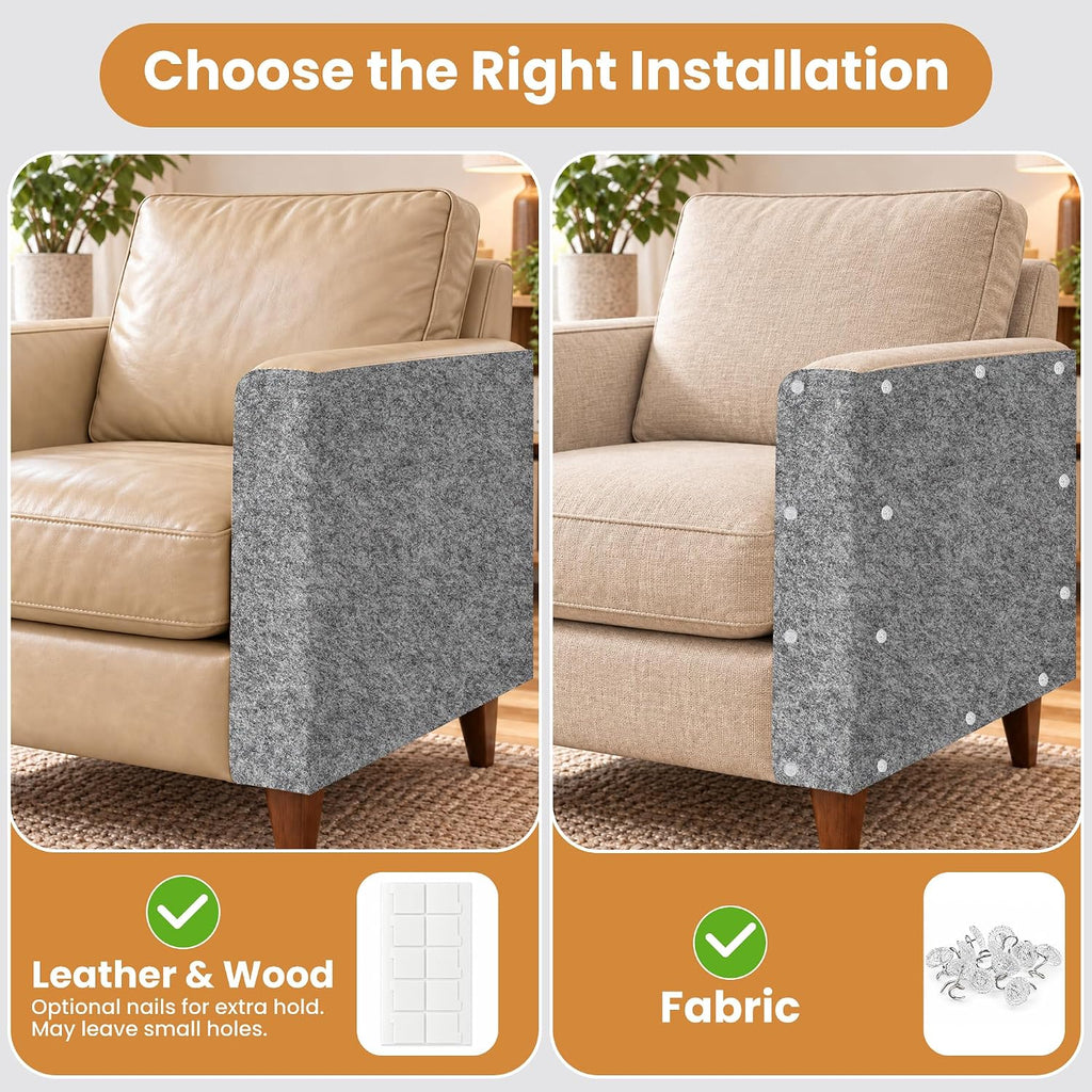 Cat Scratch Furniture Protector, Couch Protector from Cat Claws, Grey