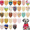 30 Pack Fall Dog Bandanas Bulk for Large Dogs 33 Inch XL Stitch Edge Dog by Bestwishforyou