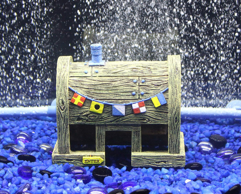 Penn-Plax Spongebob Krusty Krab Aquarium Decor, Medium