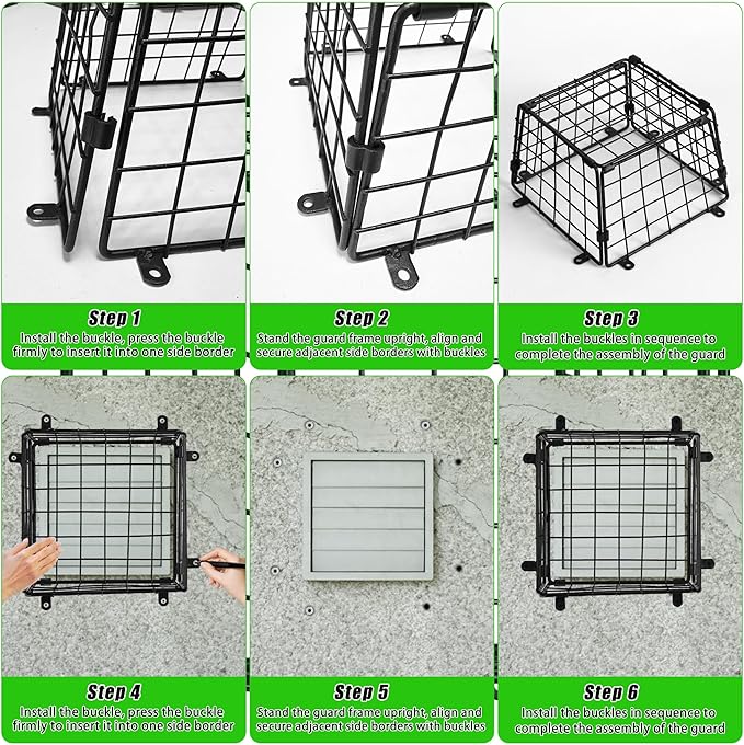 Dryer Vent Cover Guard Outside, Dryer Exhaust Vent Cover Bird Guard Protector - Image 5