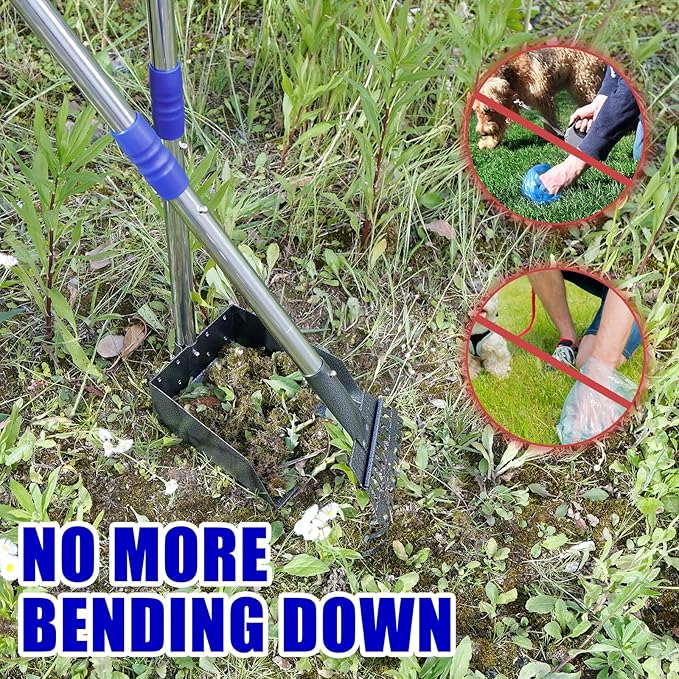 Pooper Scooper for Dogs, Dog Pooper Scooper Long Handle, Height Adjustable Pet - Image 6