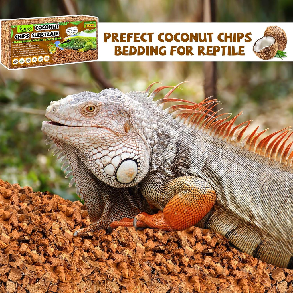 Legigo 2 Pack Coconut Husk for Reptiles, Natural Coconut Fiber Substrate