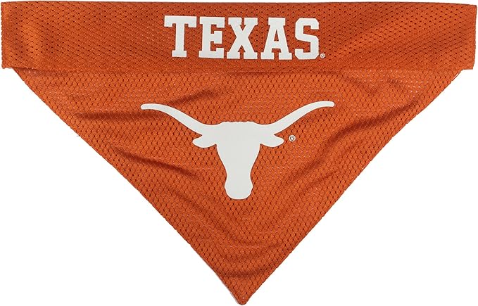 Pets First Collegiate Pet Accessories, Reversible Bandana, Texas Longhorns Size - Image 2