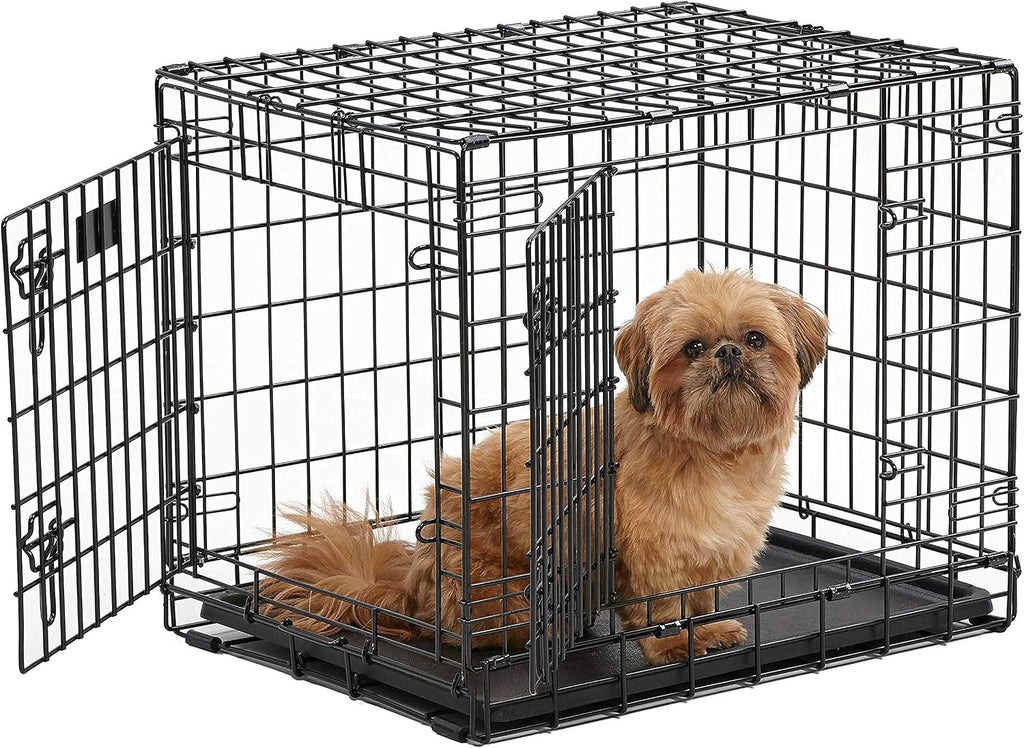 MidWest Homes for Pets Ultima Pro Heavy-Duty 30-Inch Dog Crate, Ultra-Strong Steel Double Door Pet Cage for Medium-Sized Breeds, Accessories Included