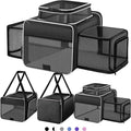 Top and 2 Sides Expandable Cat Carrier 18x11x11, TSA Airline Approved Dog by SHARLOVY