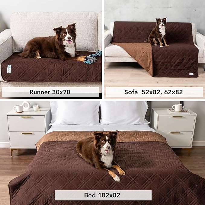 PetAmi Waterproof Couch Cover for Dogs, Waterproof Pet Blanket, Reversible - Image 4