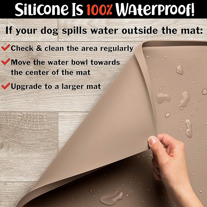 DogBuddy Dog Food Mat – Waterproof Dog Bowl Mat - Image 8