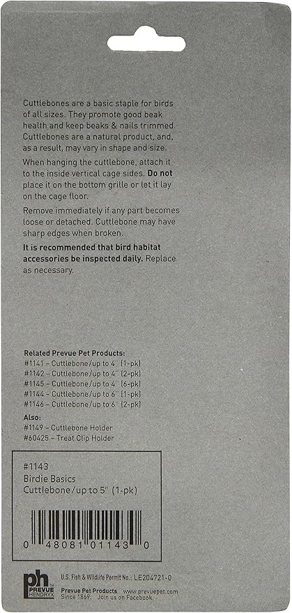 Prevue Pet Products Bpv1143 5-Inch Bird Cuttlebone - Image 2