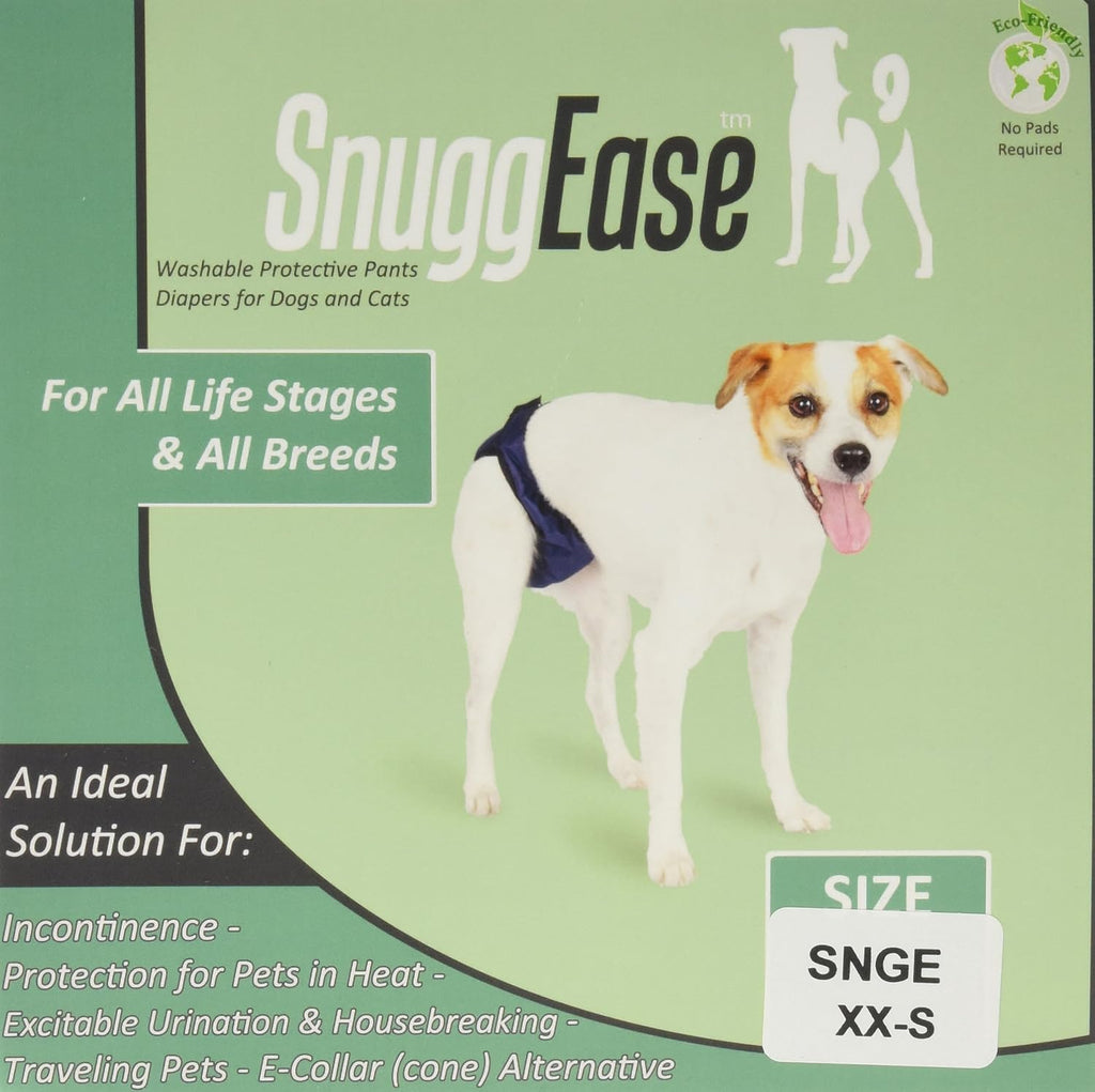 Integrated Pet Solutions SnuggEase Washable Dog Diaper (Pack of 2), XX-Small