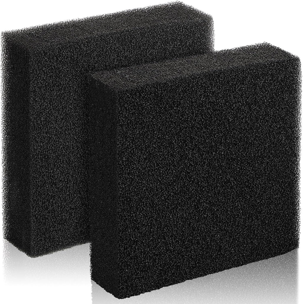 2 Pcs 10"x10"x2" Aquarium Bio Sponge Filter Pad Filter Media