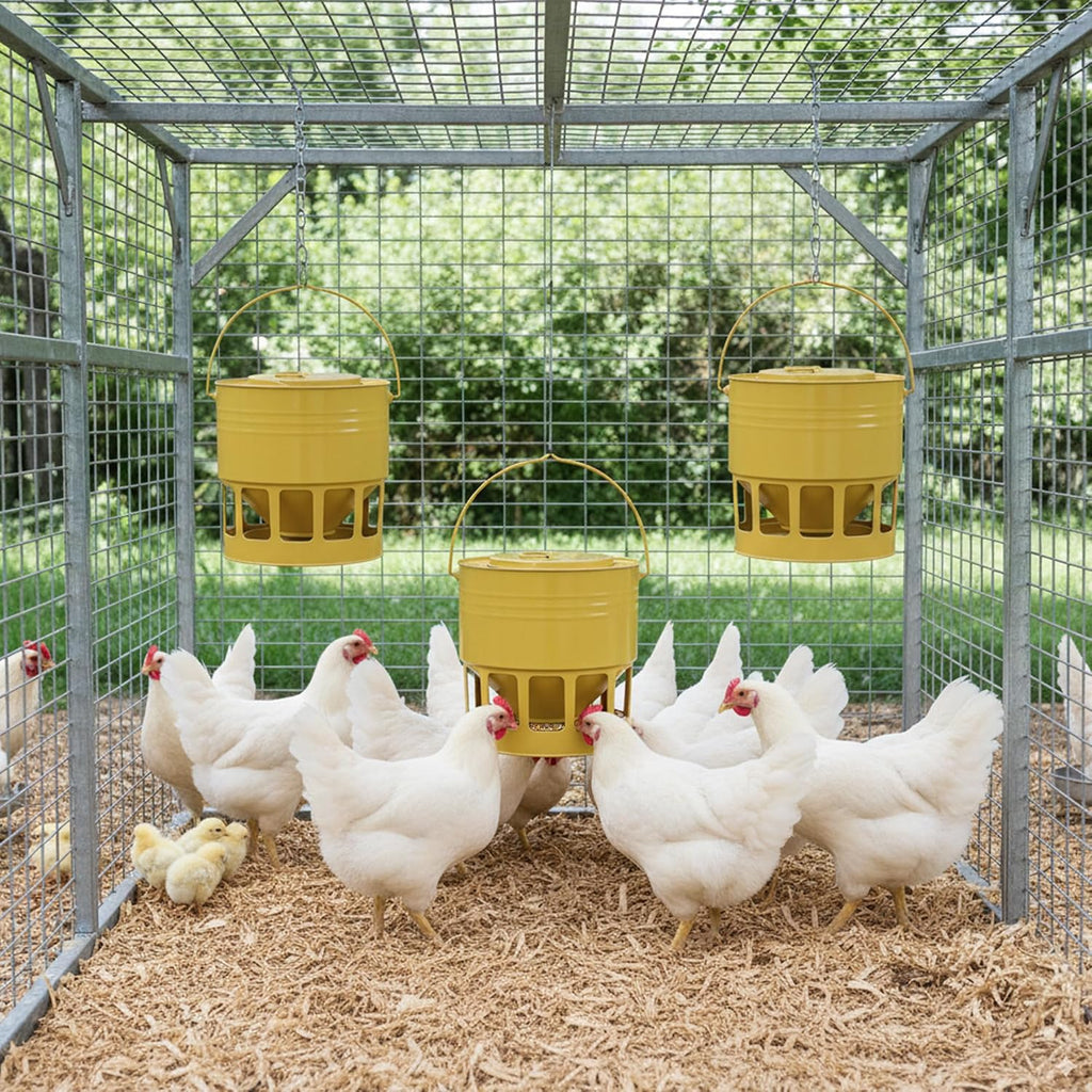 KOL Hanging Chicken Feeder 20lbs Capacity