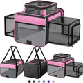 Top and 2 Sides Expandable Cat Carrier 18x11x11, TSA Airline Approved Dog by SHARLOVY