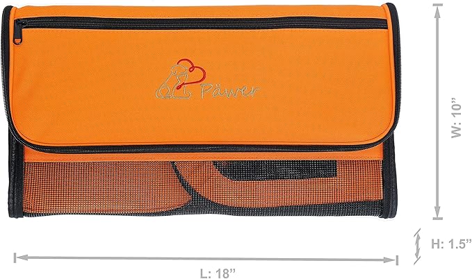 Pawer 18” x 10” x 10”Soft-Sided Foldable Airline Approved Pet Carrier - Image 2