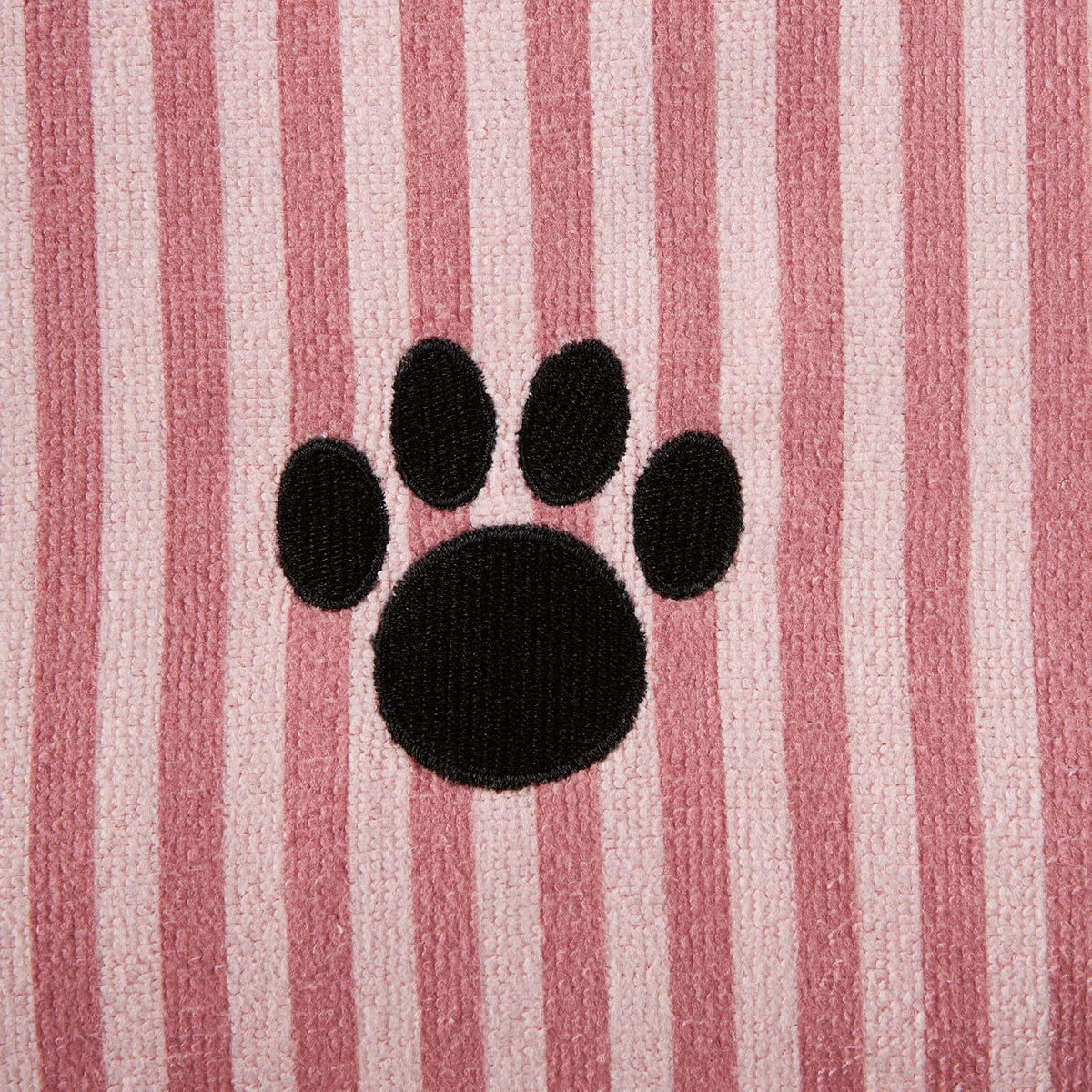 Bone Dry Pet Grooming Microfiber Towel, Striped Collection, X-Large, 41x23.5", Rose
