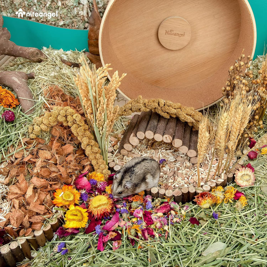 Niteangel Natural & Soft Hamster Bedding Mate: Air-Dried Flowers & No-Add