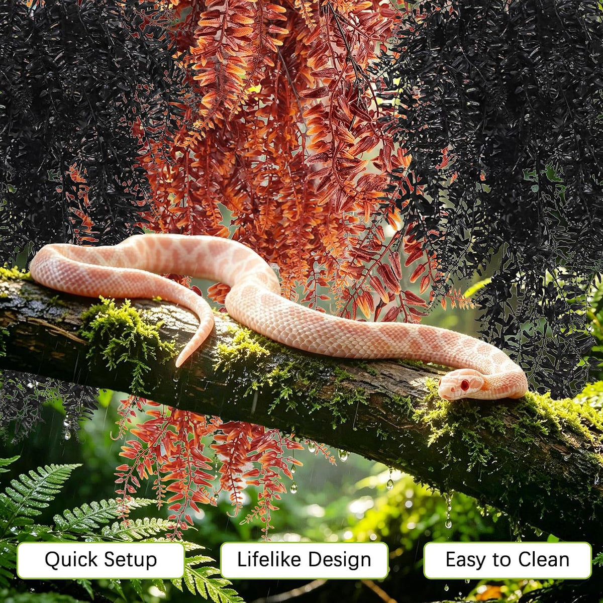 Hamiledyi Reptile Plants for Terrarium, Hanging Tank Greenery